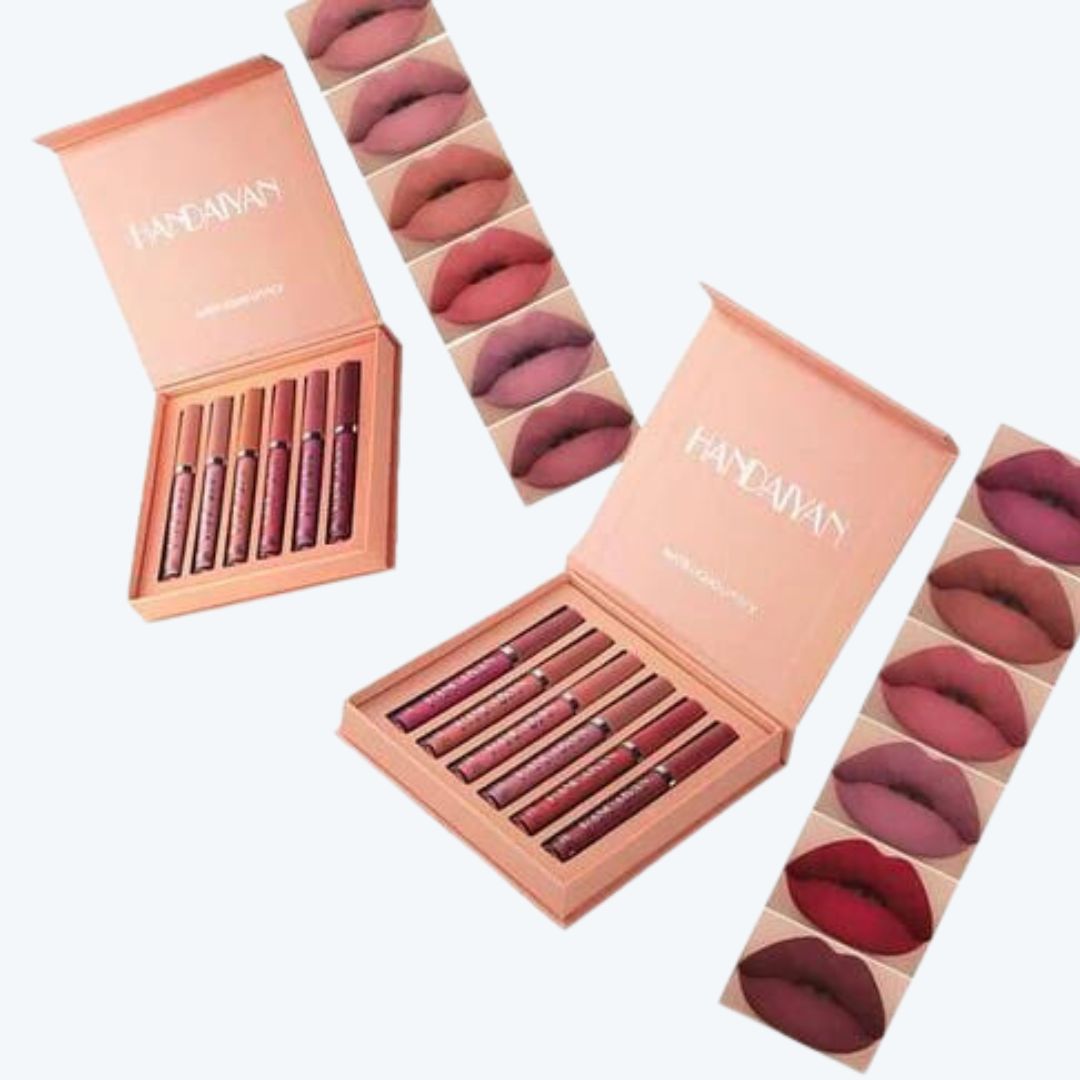 KIT X6 LABIALES PREMIUM RESISTENTES AL AGUA - Handaiyan®